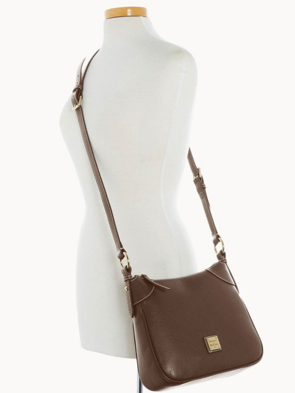 DOONEY & BOURKE The "Lucca" Leather Crossbody - Brown Tmoro - Picture 4 of 13